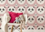 Tapeta Panda Kids Color Baby Pink