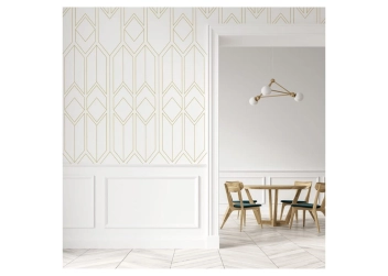 INDIAN DIAMOND White/Gold 100cm_x_300cm