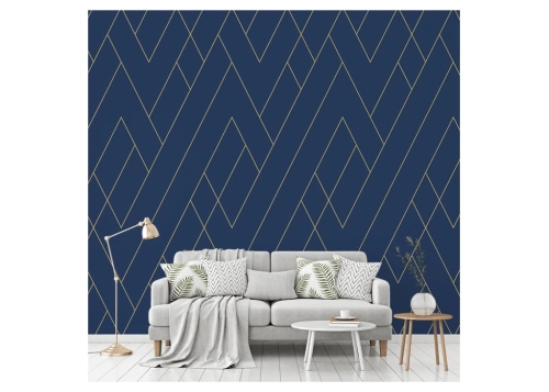 TAPETA LEANING CHEVRON BLUE GOLD ONWALL.jpg