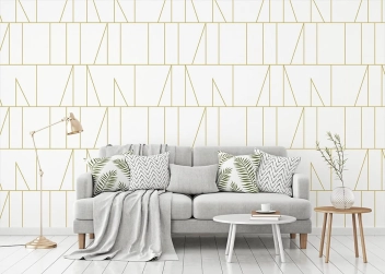 SHARP SHIFT White/Gold 100cm_x_300cm