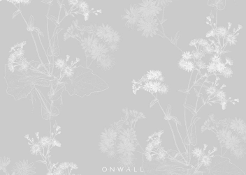 Tapeta Flowers Light Grey