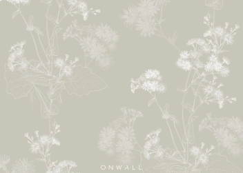 Tapeta Flowers Beige