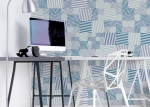 Tapeta Square Stripes Color Marine