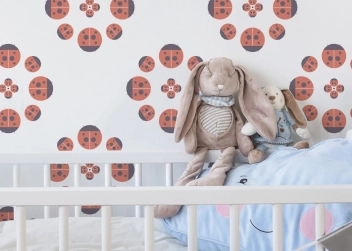 Tapeta Biedronka - Ladybird Kids