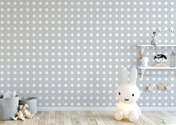 Tapeta Fat Dot Grey