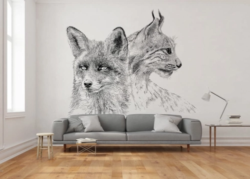 ONWALL-KOLEKCJA-SKETCH-TAPETA-MURAL-FOX-LYNX-LUKASZ-BOGDANOWICZ.jpg