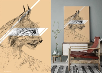 Grafika Ryś - Lynx Color Desert Storm