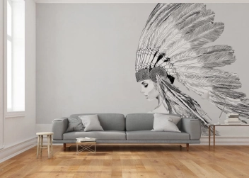 Mural Indian Girl 