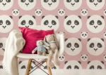 Tapeta Panda Kids Color Baby Pink